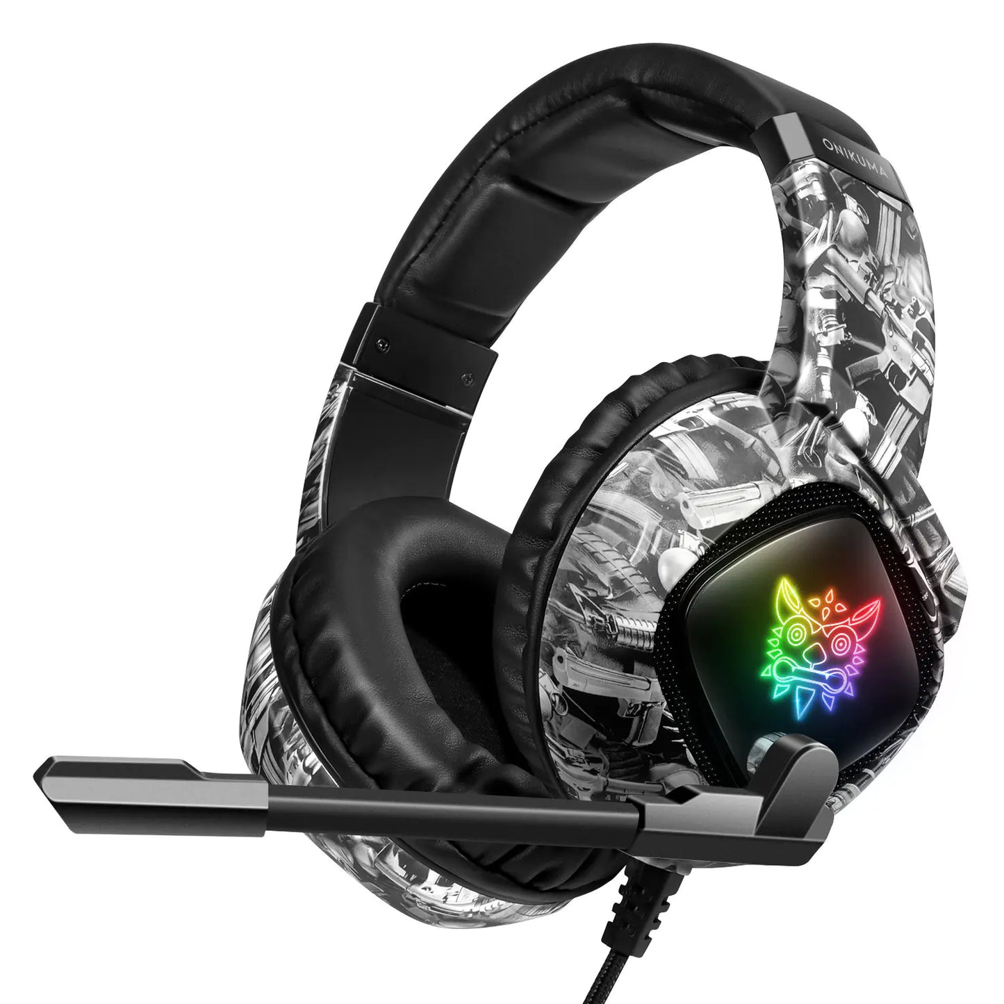 ONIKUMA K19 Camouflage RGB Wired Gaming Headset