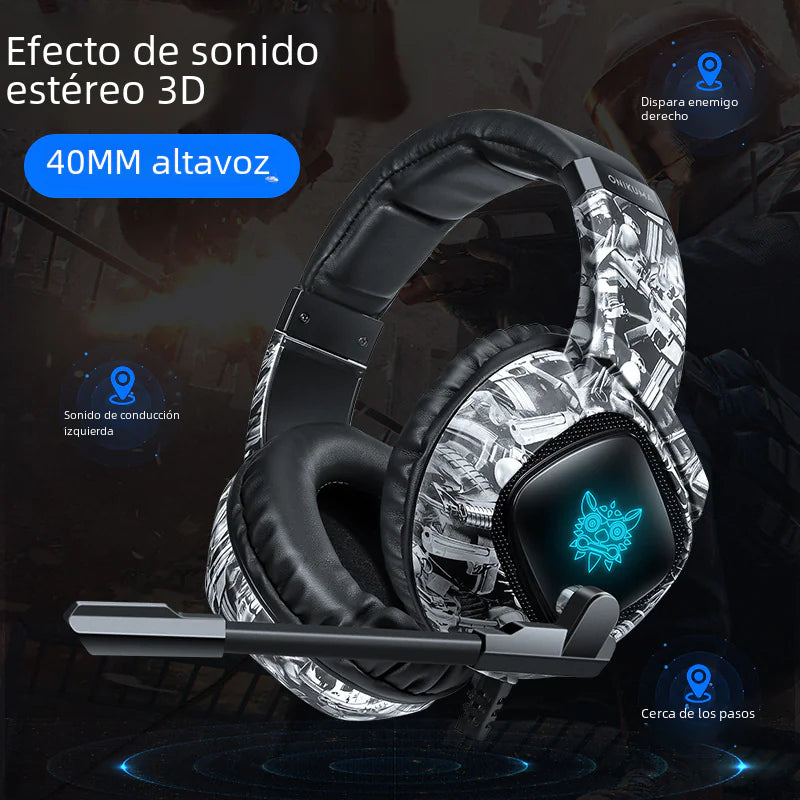 ONIKUMA K19 Camouflage RGB Wired Gaming Headset