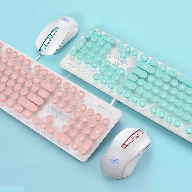 Gaming Keyboard and Mouse Set - Various Colors