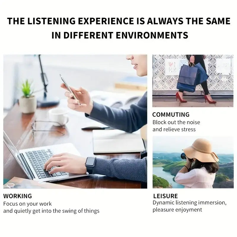 Wireless Gaming Headphones with Heavy Bass Earmuffs