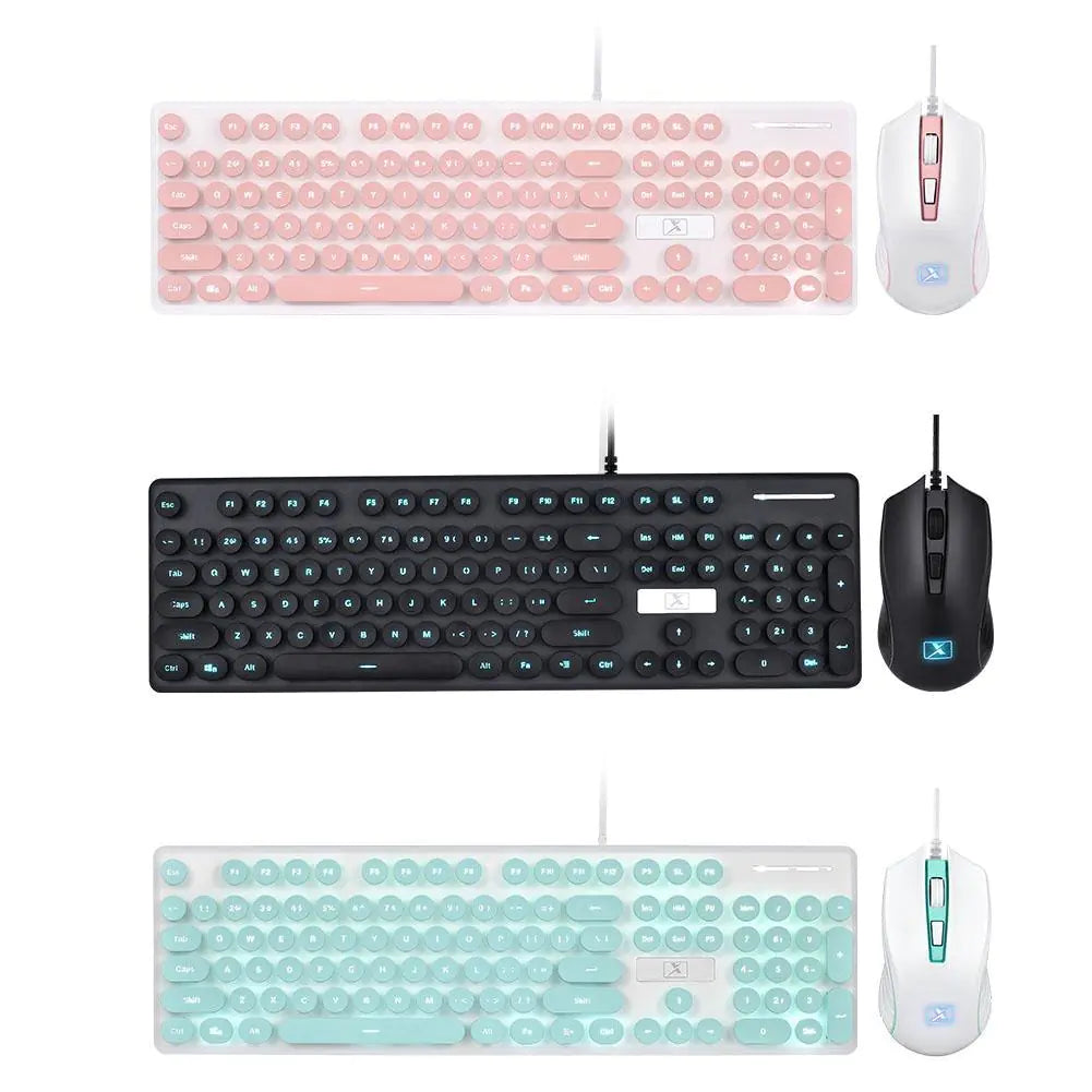 Gaming Keyboard and Mouse Set - Various Colors