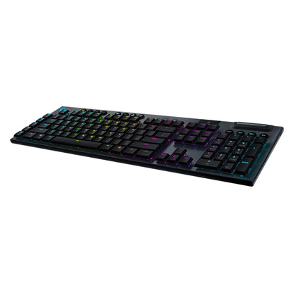 Logitech G915 Wireless Mechanical Gaming Keyboard (Tactile) - Black (Renewed)