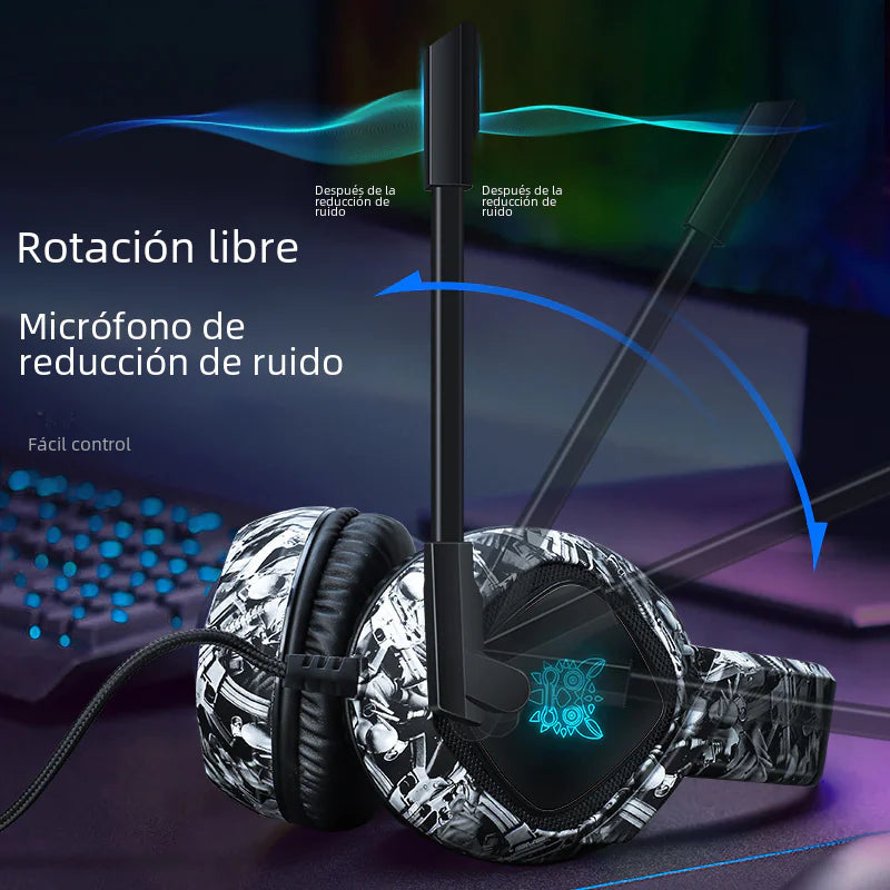 ONIKUMA K19 Camouflage RGB Wired Gaming Headset