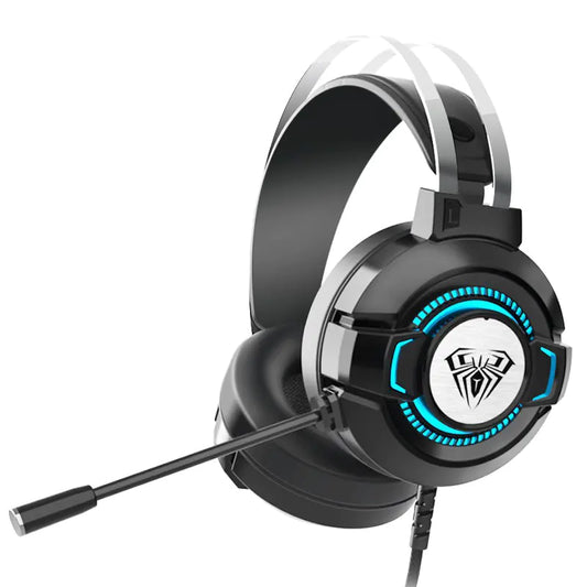 Gaming USB Headset with Noise-Canceling Feature (One Set)