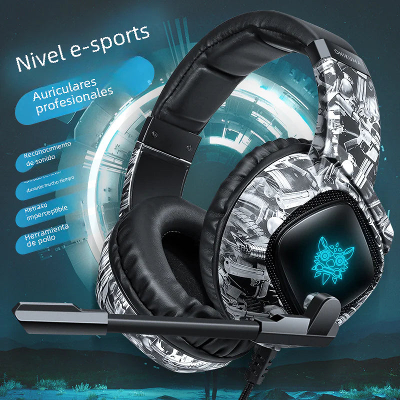 ONIKUMA K19 Camouflage RGB Wired Gaming Headset