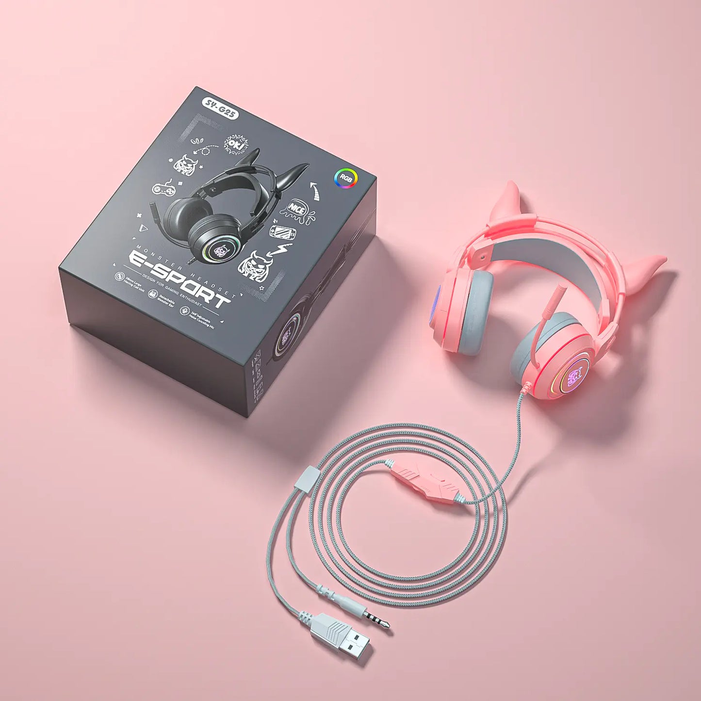 Wired Headset for Computer, Console, and Mobile Gaming